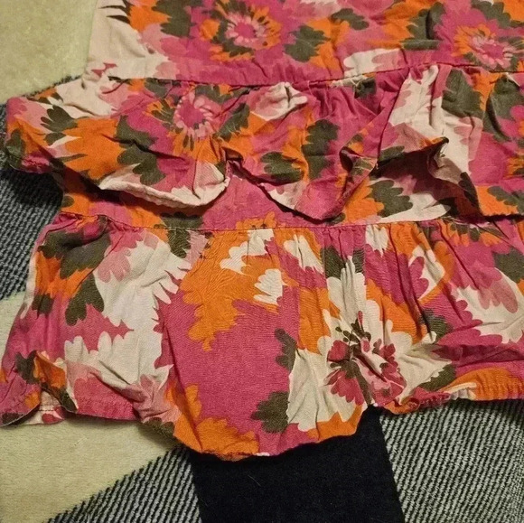 Faded Glory Girls Red and Pink Multicolor Ruffled Summer Dress Size 4T - Picture 3 of 9